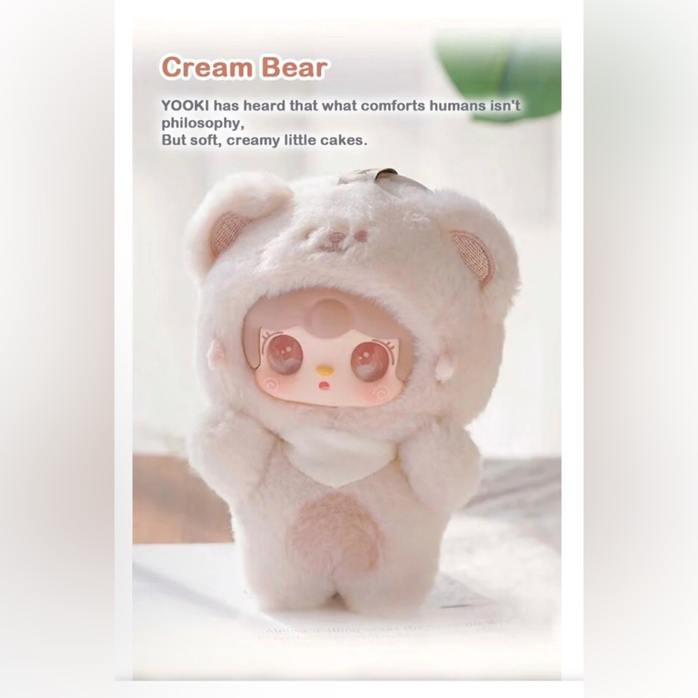 YOOKI Take a Bite of Bear Plush- Cream Bear